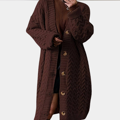 Cárdigan Mujer Punto Suave Oversize