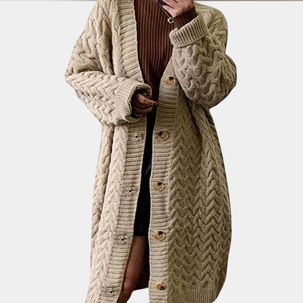 Cárdigan Mujer Punto Suave Oversize