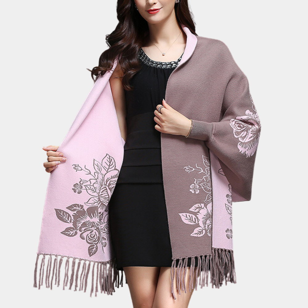 Jersey Largo Mujer con Flecos Elegantes - Vestiria