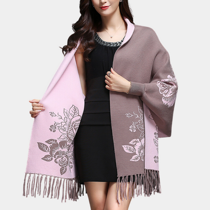 Jersey Largo Mujer con Flecos Elegantes - Vestiria