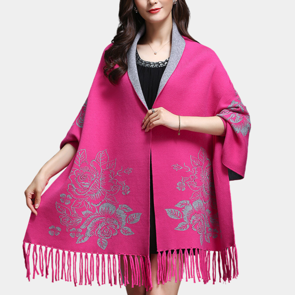 Jersey Largo Mujer con Flecos Elegantes