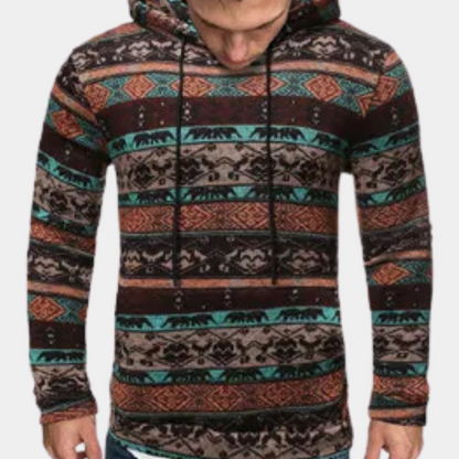 Sudadera Hombre Estampado Moderno Canguro