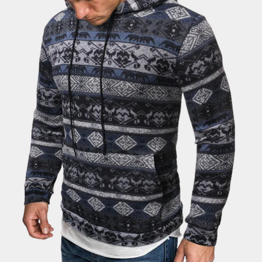 Sudadera Hombre Estampado Moderno Canguro - Vestiria