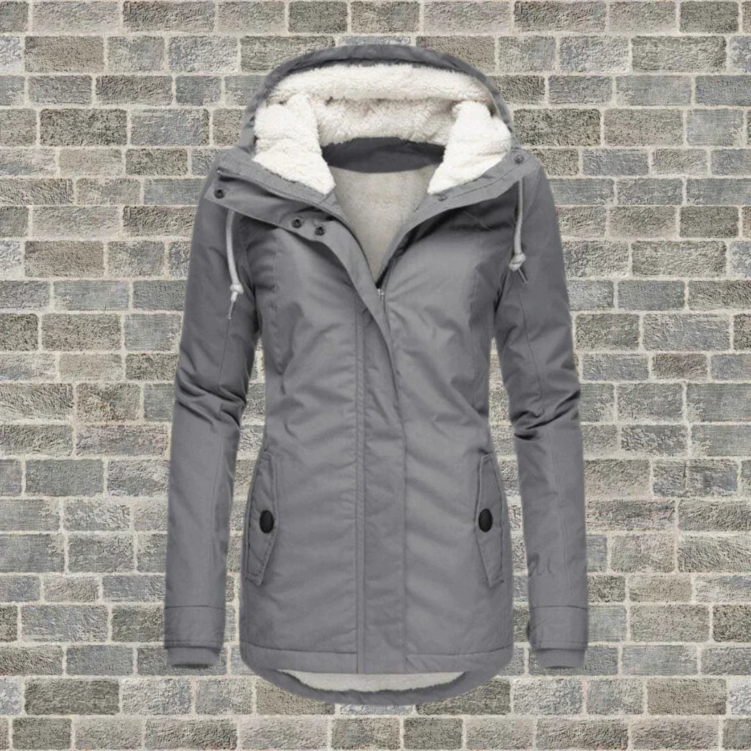 Chaquetón acolchado de algodón con capucha - Vestiria