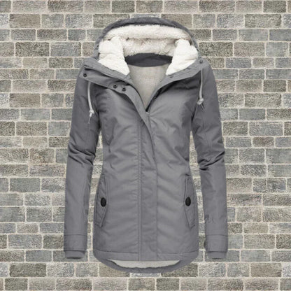 Chaquetón acolchado de algodón con capucha - Vestiria