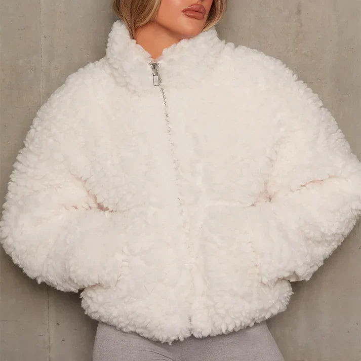 Chaqueta Felpa Mujer Cremallera Suave