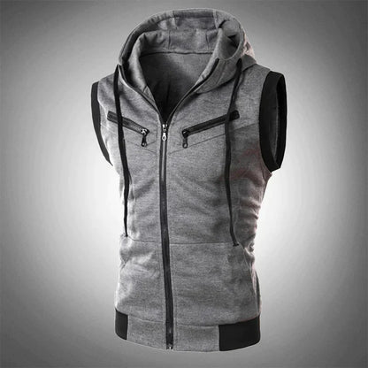 Chaleco Deportivo Slim Con Capucha - Vestiria
