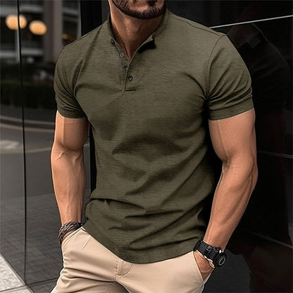 Camisa Hombre Corte Amplio Con Botones