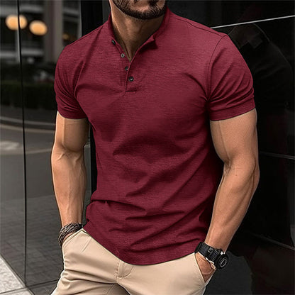 Camisa Hombre Corte Amplio Con Botones