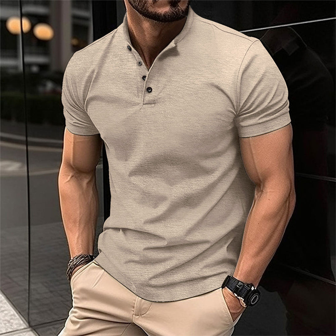 Camisa Hombre Corte Amplio Con Botones