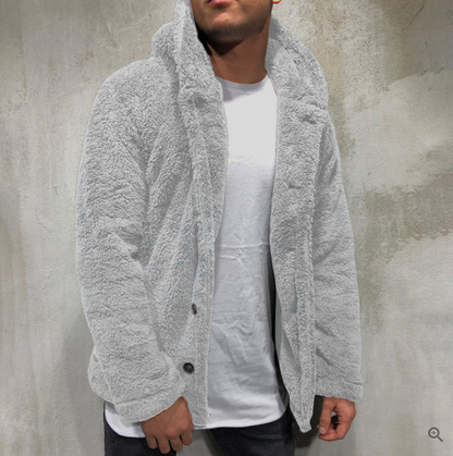 Sudadera Hombre Polar Acogedora con Capucha