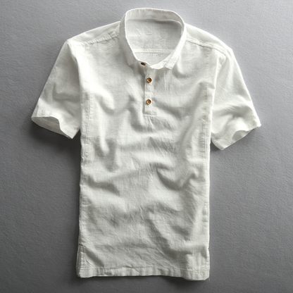 Camisa Hombre Algodón Lino Fresca