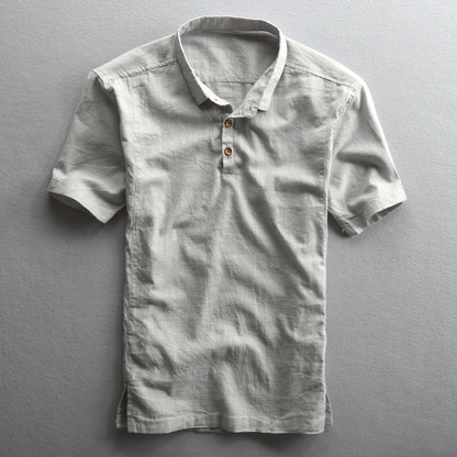 Camisa Hombre Algodón Lino Fresca