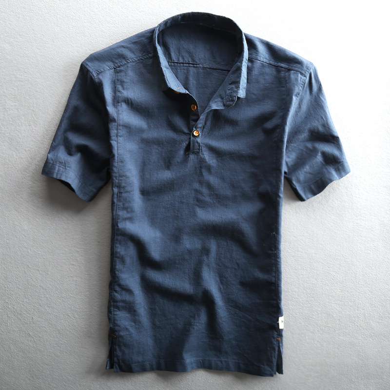 Camisa Hombre Algodón Lino Fresca - Vestiria
