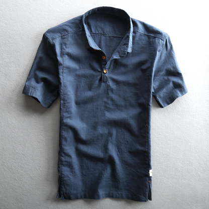 Camisa Hombre Algodón Lino Fresca - Vestiria
