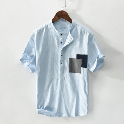Camisa Lino Fresca Estilo Clásico
