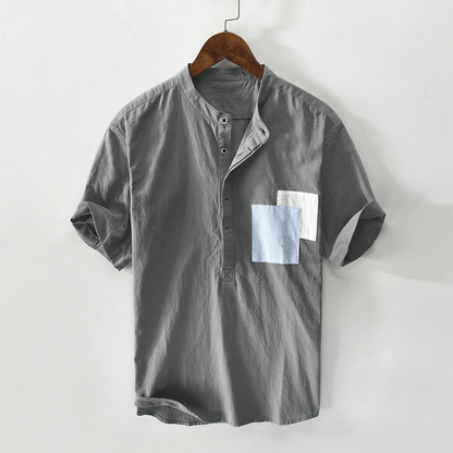 Camisa Lino Fresca Estilo Clásico