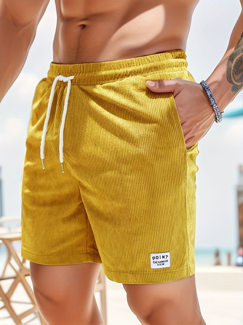 Pantalones Cortos Hombre Pana Cómodos