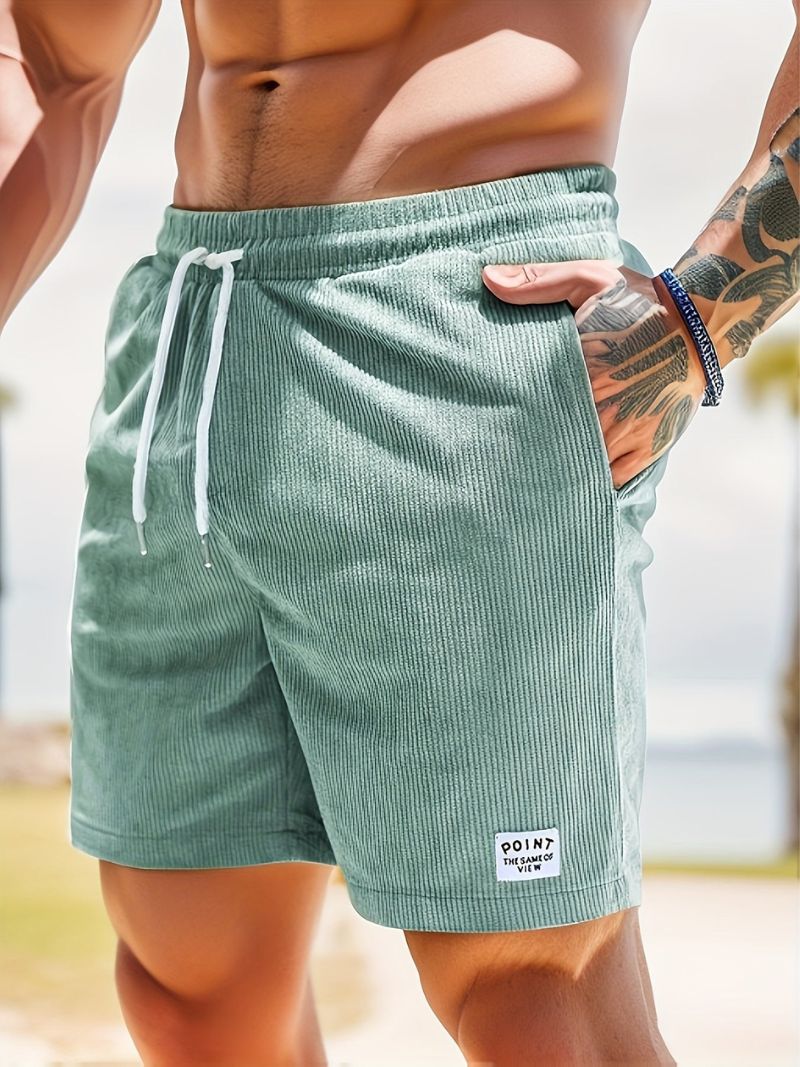 Pantalones Cortos Hombre Pana Cómodos