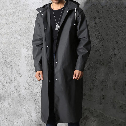 Abrigo Largo Capucha Impermeable - Vestiria