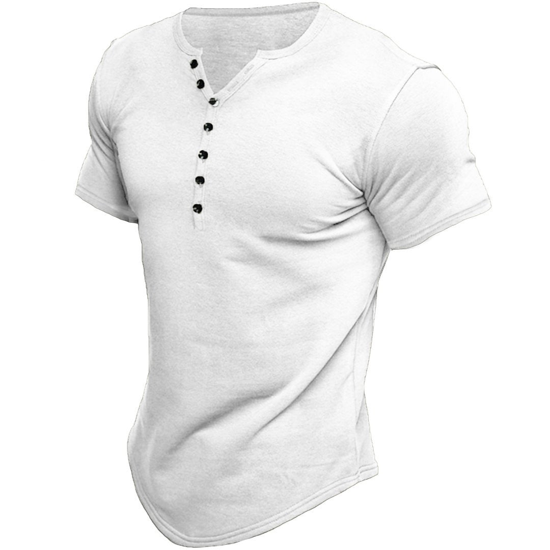 Camiseta ajustada de hombre con cierre frontal