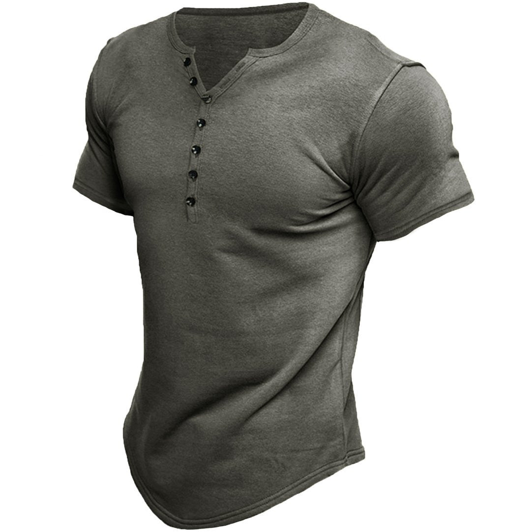 Camiseta ajustada de hombre con cierre frontal - Vestiria