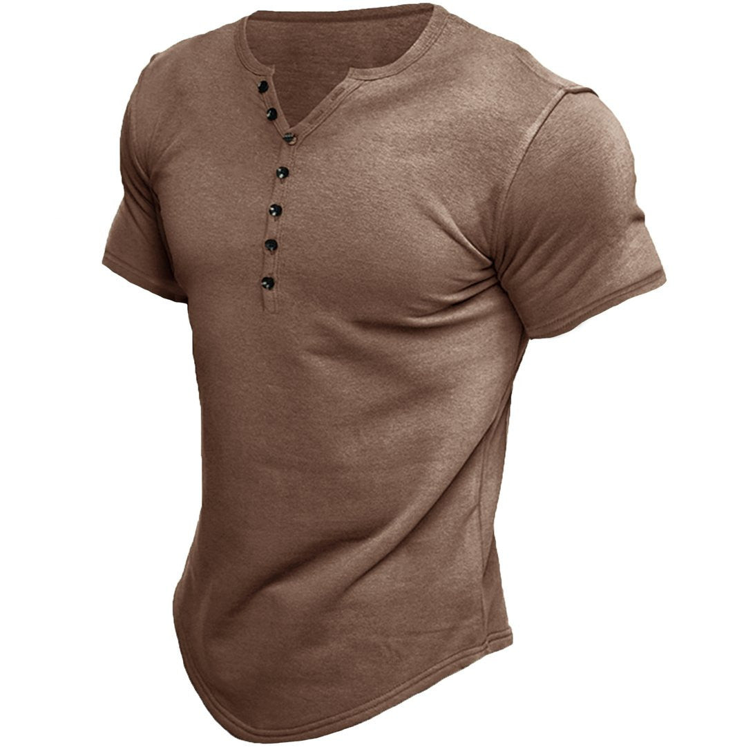 Camiseta ajustada de hombre con cierre frontal