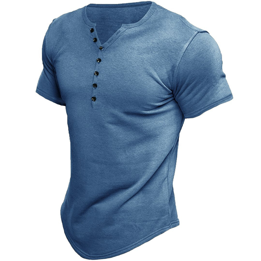 Camiseta ajustada de hombre con cierre frontal