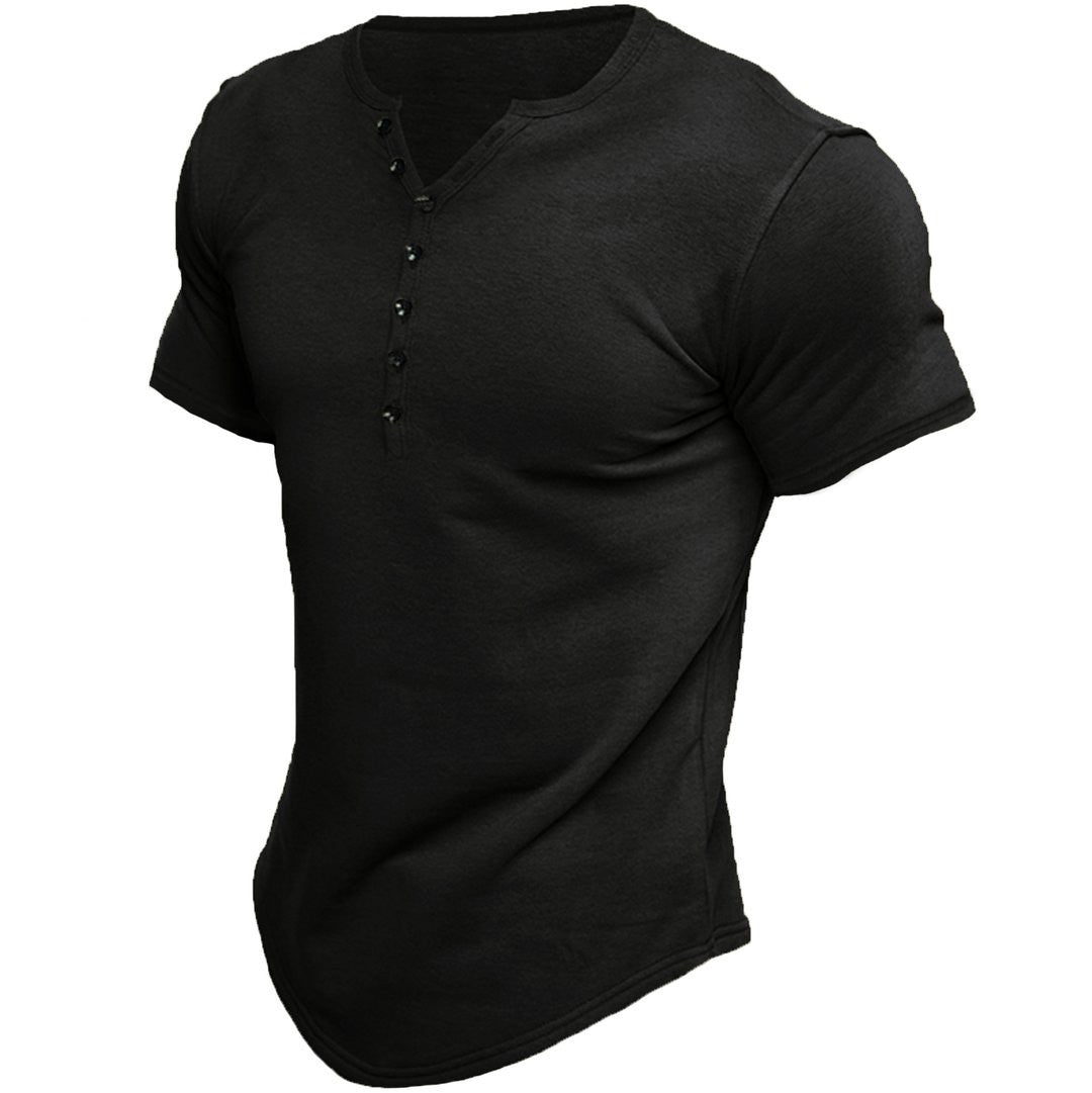 Camiseta ajustada de hombre con cierre frontal
