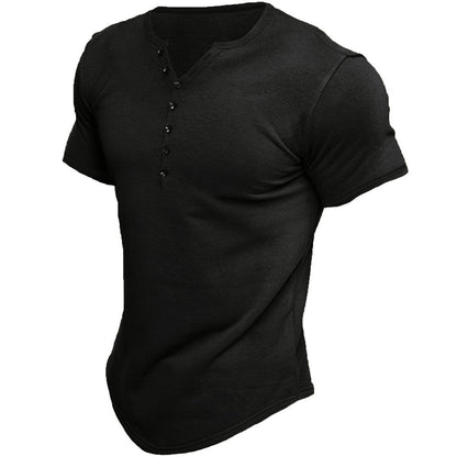 Camiseta ajustada de hombre con cierre frontal