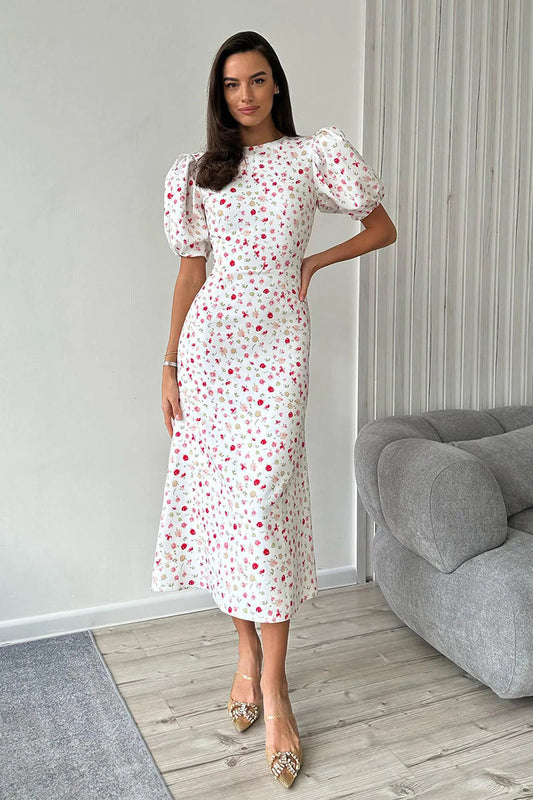 Vestido Florido Chic Mujer - Vestiria