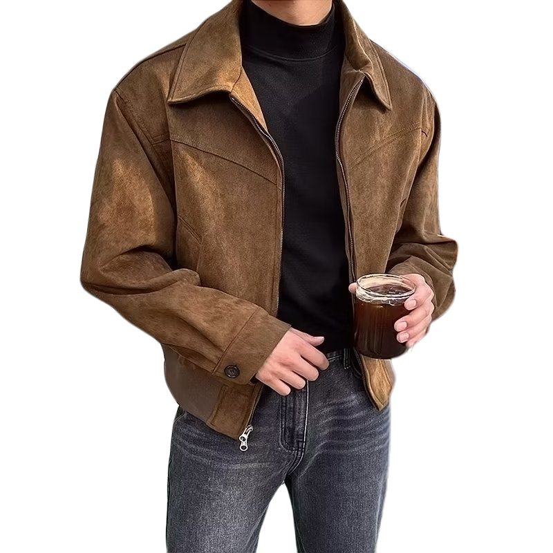 Chaqueta Hombre Estilo Retro Cremallera