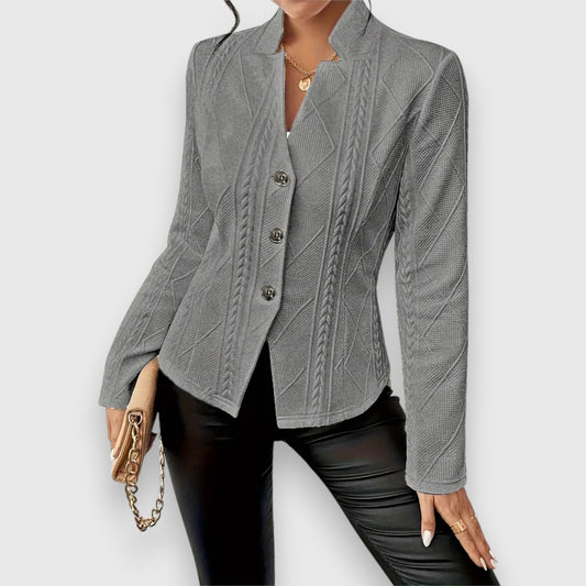 Chaqueta Mujer Estrecha Textura Estructurada - Vestiria