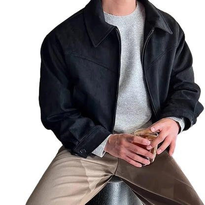 Chaqueta Hombre Estilo Retro Cremallera
