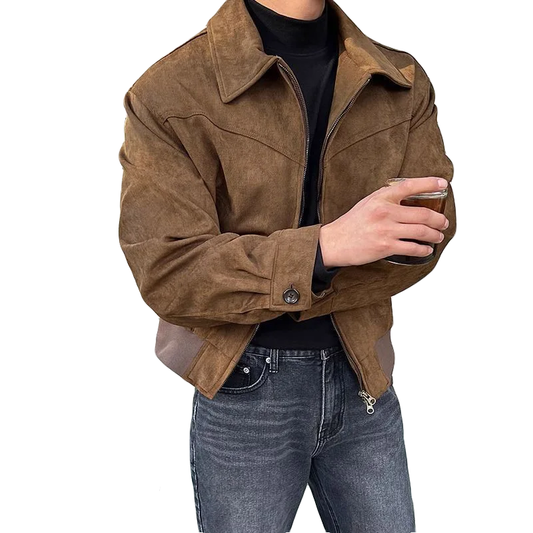 Chaqueta Hombre Estilo Retro Cremallera - Vestiria
