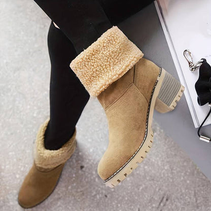 Botas Mujer Invierno Tacón Alto Caliente