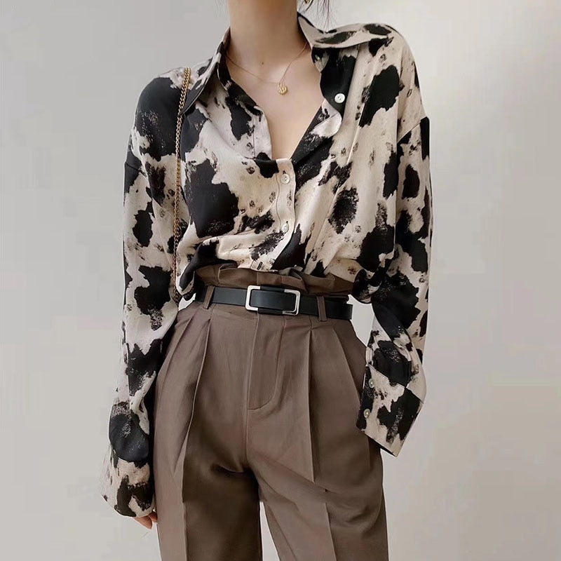 Blusa de mujer estampada colorida - Vestiria