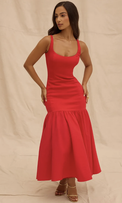 Vestido Fiesta Corte Cintura Ajustado