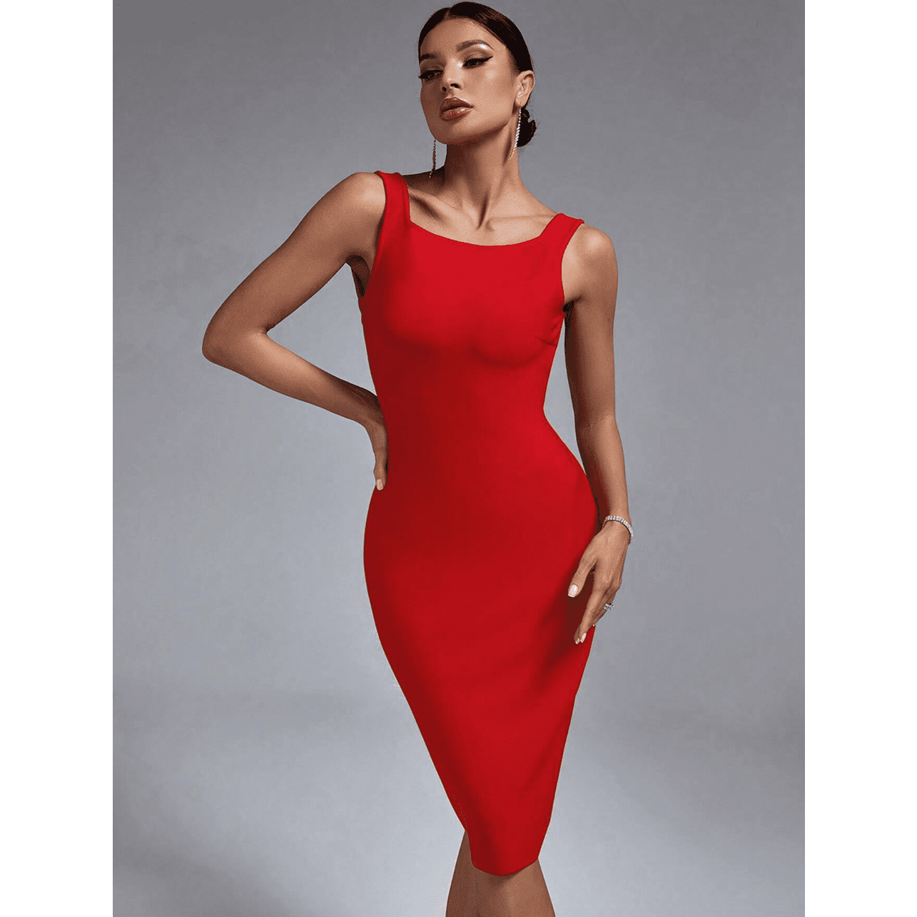 Vestido Rojo Mujer Falda Corta - Vestiria