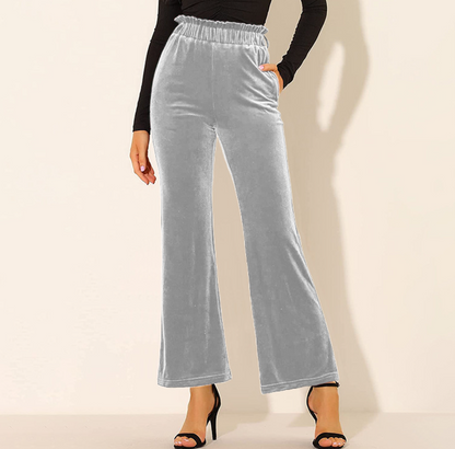 Pantalón Mujer Cintura Alta Primavera Suave Bolsillos
