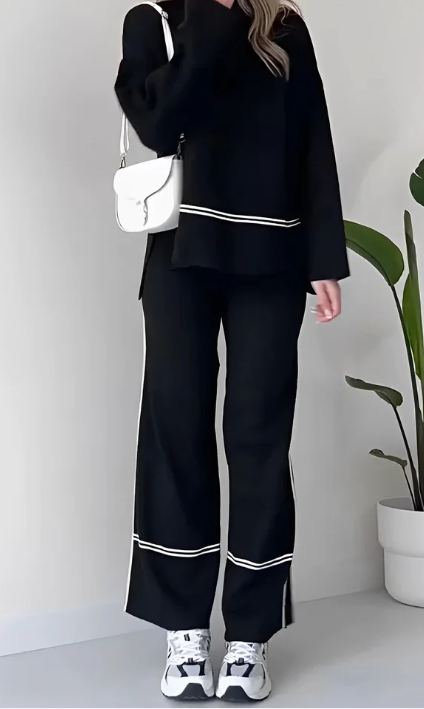 Conjunto Mujer Primavera Suéter y Pantalón Cómodo