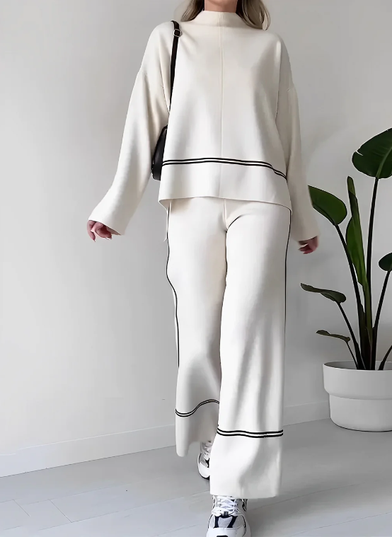 Conjunto Mujer Primavera Suéter y Pantalón Cómodo - Vestiria