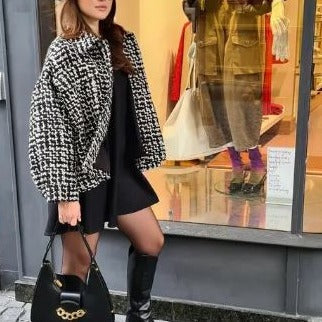 Chaquetón Mujer Estilo Retro Clásico