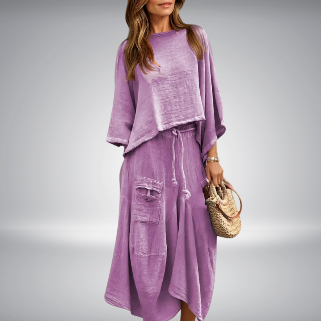 Vestido de dos piezas cómodo y femenino LUNA