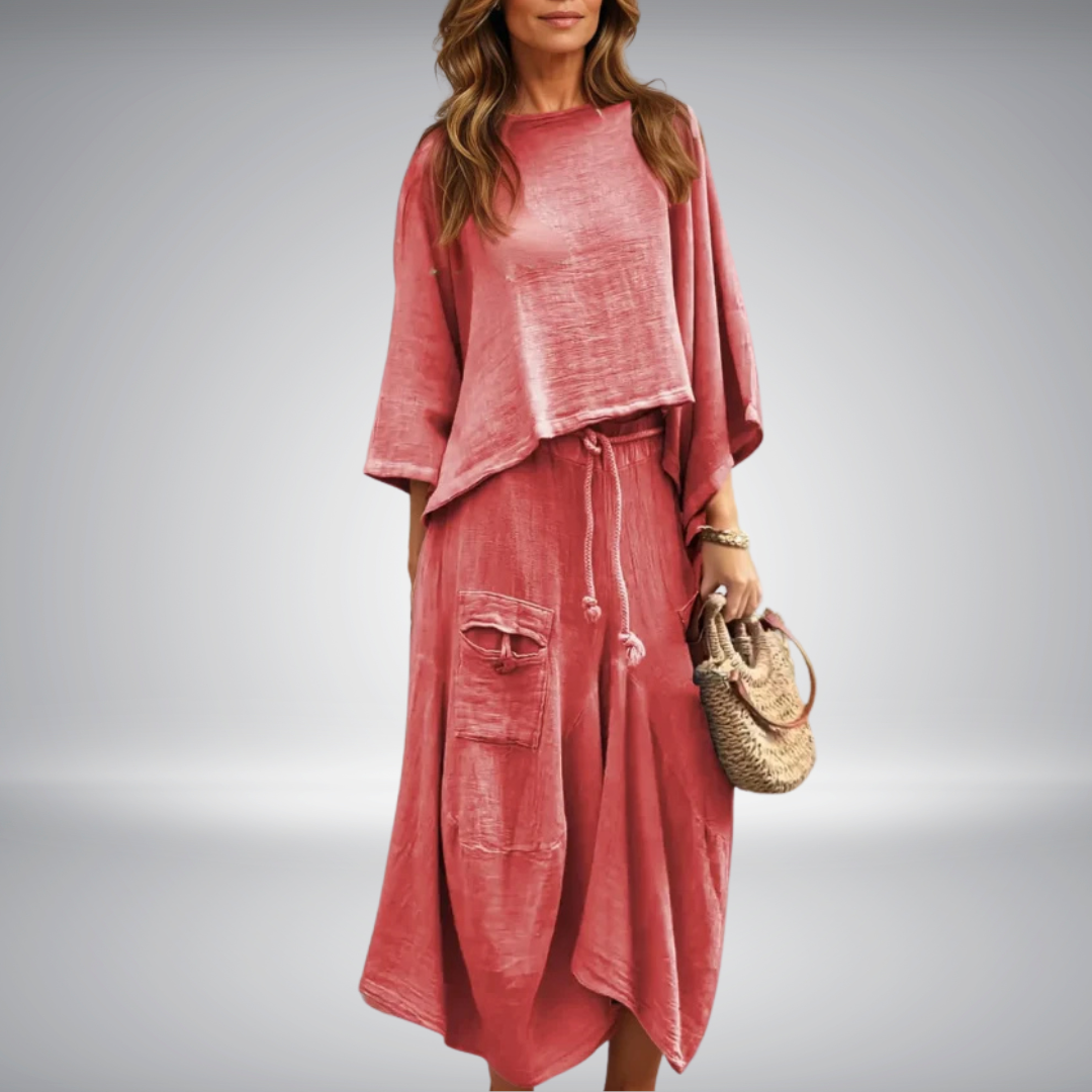Vestido de dos piezas cómodo y femenino LUNA