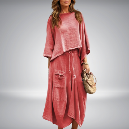 Vestido de dos piezas cómodo y femenino LUNA