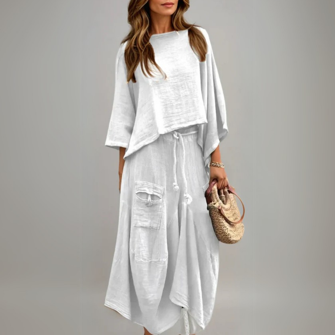 Vestido de dos piezas cómodo y femenino LUNA