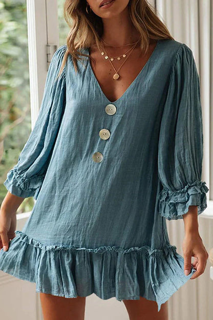 Vestido Fiesta Mujer Elegante Manga Larga