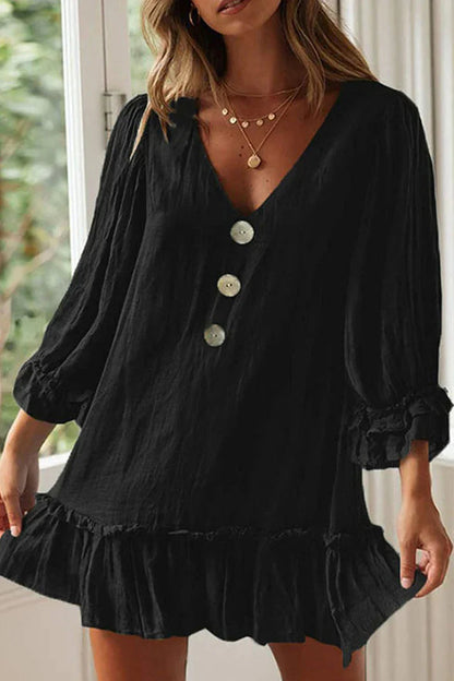Vestido Fiesta Mujer Elegante Manga Larga