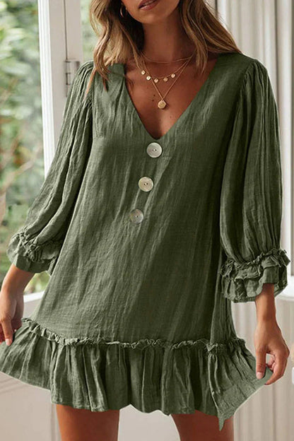 Vestido Fiesta Mujer Elegante Manga Larga